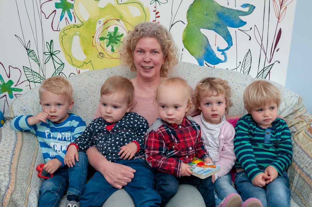 Marlen Borker betreut als Tagesmutter bis zu fünf Kinder zwischen ein und drei Jahren.